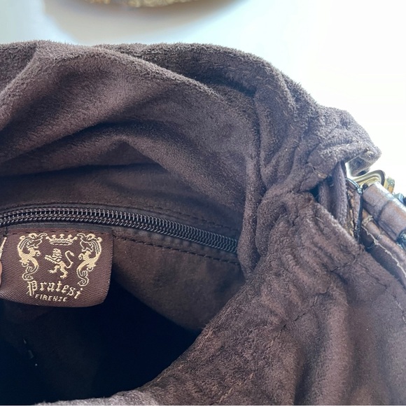 Pratesi Secchiello Lady bag K335 in genuine Italian leather Crocodile Embossed - Picture 8 of 10